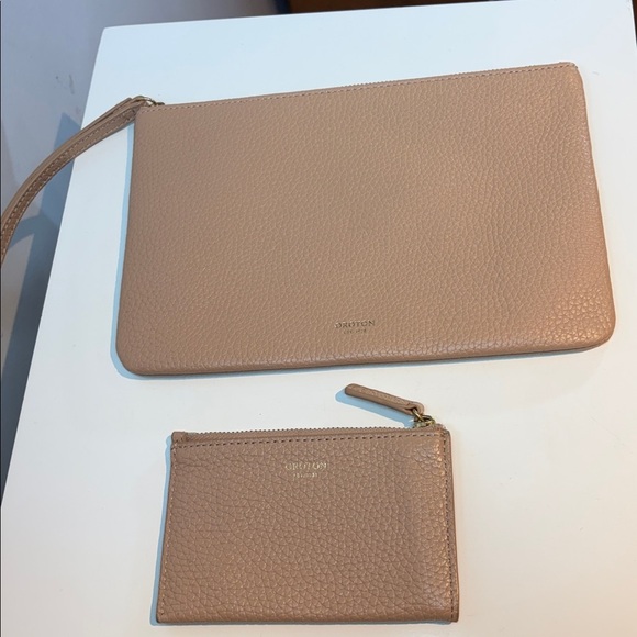 Oroton blush Leather Eve medium pouch Wristlet and Card Holder - Picture 14 of 14